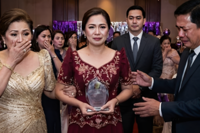 TATLONG BUWAN KONG PINAG-IPUNAN ANG PERFECT PARTY PARA SA ASAWA KO PARA LANG IPAMUKHA NG PAMILYA NIYA NA ISA LAMANG AKONG BASURA, PERO NANG DUMATING ANG ISANG LALAKING MAY DALANG CRYSTAL PLAQUE, BIGLANG NAMUTLA ANG BIYENAN KONG MATAPOBRE AT LUMUHOD ANG ASAWA KO SA PAGSISISI — HINDI NILA ALAM, ANG ‘ORDINARYONG GURO’ NA INAAPI NILA AY SIYA PALANG NAGSALBA SA LUGMOK NILANG KOMPANYA