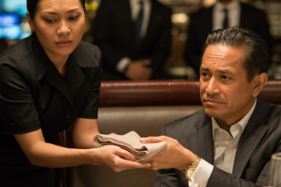 ANG MENSAHE SA TISSUE: PAANO INILIGTAS NG ISANG NANGINGINIG NA WAITRESS ANG BUHAY NG BILYONARYO MULA SA ISANG BITAG SA LOOB NG ELEGANTENG RESTAURANT AT ANG DESISYONG NAGPABAGO SA KANILANG MGA BUHAY MAGPAKAILANMAN