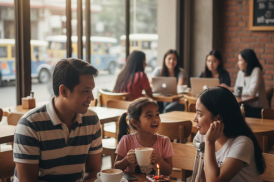 ISANG BABAENG MAY SAKLAY ANG LUMAPIT SA MESA NAMIN SA PUNO NA CAFE, AT ANG 5 SALITANG SINABI NIYA AY NAGBAGO NG AMING BUHAY MAGPAKAILANMAN
