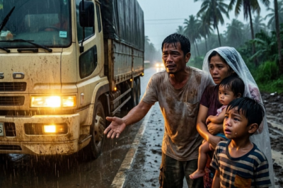SA GITNA NG MALAKAS NA BAGYO AT MADILIM NA KALSADA, ISANG DESISYON ANG NAGPABAGO SA BUHAY KO HABANGBUHAY: BAKIT KO PINASAKAY ANG APAT NA TAONG HINDI KO KILALA SA AKING TRUCK SA KABILA NG BABALA NG AKING INSTINCT? ANG TOTOO SA LIKOD NG PAGKATAO NI BAYANI AT ANG SAKRIPISYO NG ISANG AMA NA MAGPA-PAIYAK SA INYO! HUWAG MUNANG MAGHUSGA HANGGA’T HINDI NABABASA ANG BUONG KWENTO NG PAG-ASA, PAGTATRAYDOR NG SARILING DUGO, AT ANG TUNAY NA KAHULUGAN NG PAMILYA NA MAGMUMULAT SA IYONG MATA!